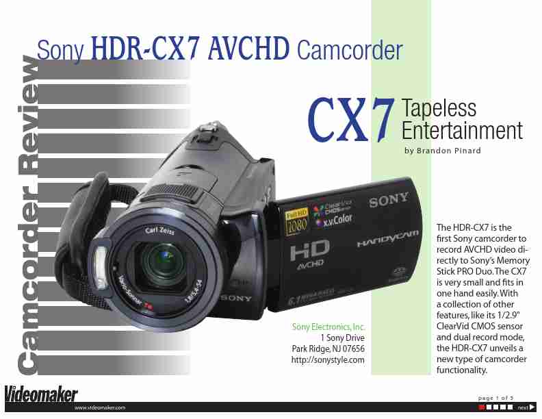 Sony Camcorder Accessories HDR-CX7-page_pdf